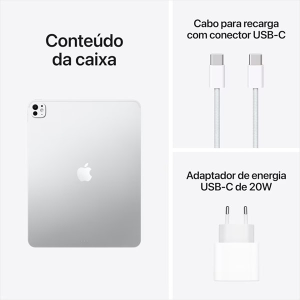 Apple iPad Pro 512GB 12RAM M5 13''  Wi-Fi ( 2026 ) - Prata-4c649472-b781-4405-9b54-77c5678432d3