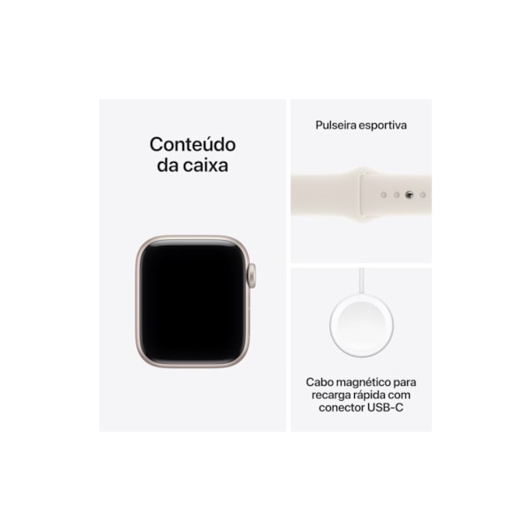 Apple Watch SE 3ª Geração 40mm GPS Pulseira Esportiva Estelar-82ebb0d7-1fbb-49fc-b60e-2277dbe91623