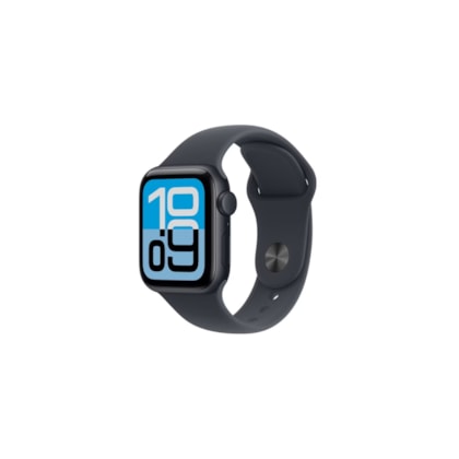 Apple Watch SE 3ª Geração 44mm GPS Pulseira Esportiva Meia Noite