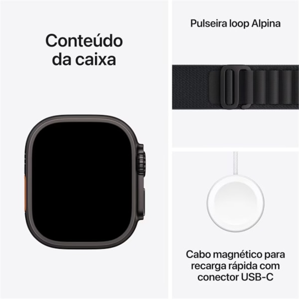 Apple Watch Ultra 3 49mm GPS + Celular Loop Alpina Preto-e4e01638-eb46-499d-ab6e-08a438d4b8b3