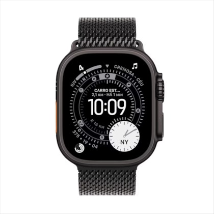 Apple Watch Ultra 3 49mm GPS + Celular Titanio Milanes Preto